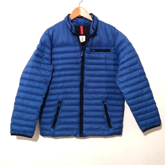 Lands' End Big Kids Down Jacket Blue Size L (14-16)